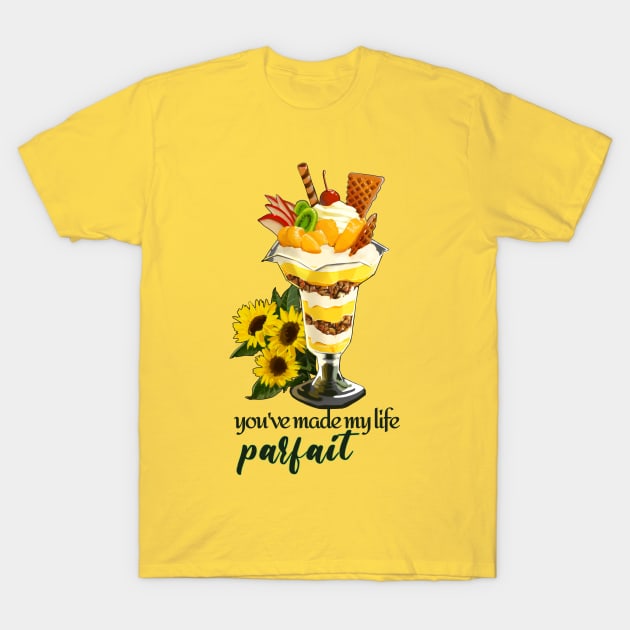 Lemon Parfait T-Shirt by Mamory-food